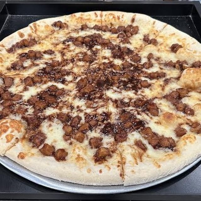 BBQ Chicken Pizza Slice.