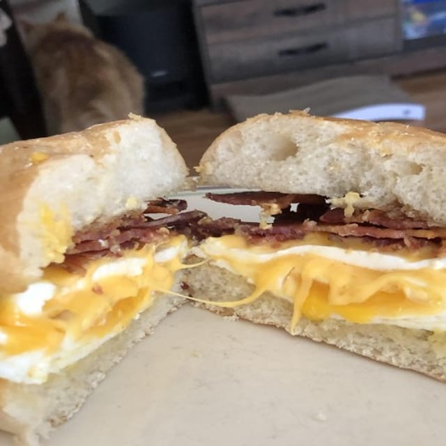 Bacon with 2 Eggs.