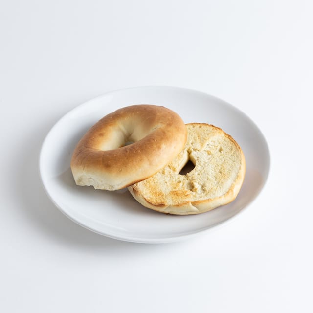 Bagel with Cream Cheese and Jelly.